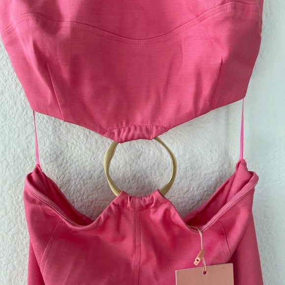 CULT GAIA NADEESHA MIDI DRESS IN PINK - Picture 10 of 10